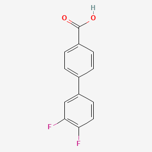 molecular formula C13H8F2O2 B1593121 3',4'-Difluorobiphenyl-4-carboxylic acid CAS No. 505082-81-5