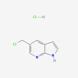 molecular formula C8H8Cl2N2 B1593127 5-Chloromethyl-1H-pyrrolo[2,3-b]pyridine hydrochloride CAS No. 900514-05-8