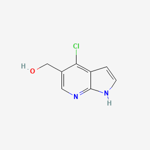 molecular formula C8H7ClN2O B1593128 (4-Chloro-1H-pyrrolo[2,3-b]pyridin-5-yl)methanol CAS No. 1015610-07-7