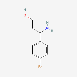 molecular formula C9H12BrNO B1593133 3-Amino-3-(4-bromophenyl)propan-1-ol CAS No. 787615-14-9