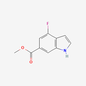 molecular formula C10H8FNO2 B1593134 Methyl 4-fluoro-1H-indole-6-carboxylate CAS No. 885518-27-4