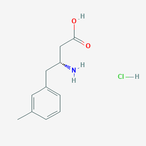 molecular formula C11H16ClNO2 B1593136 (R)-3-Amino-4-(m-tolyl)butanoic acid hydrochloride CAS No. 269398-82-5