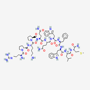 molecular formula C74H106N20O13S B1593143 Substance P, prolyl(2)-tryptophan(7,9)- CAS No. 80434-86-2