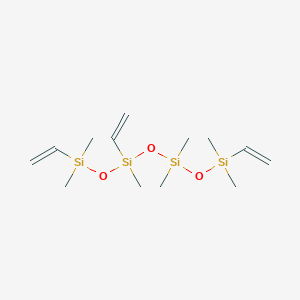 molecular formula C13H30O3Si4 B1593151 (Vinylmethylsiloxane)-dimethylsiloxane copolymer, vinyl terminated CAS No. 68083-18-1