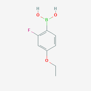 molecular formula C8H10BFO3 B1593157 (4-乙氧基-2-氟苯基)硼酸 CAS No. 279261-82-4