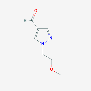 molecular formula C7H10N2O2 B1593159 1-(2-Methoxyethyl)-1H-pyrazole-4-carbaldehyde CAS No. 304693-70-7