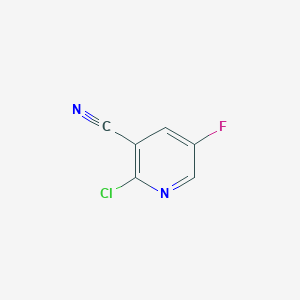 molecular formula C6H2ClFN2 B1593161 2-氯-5-氟烟酸腈 CAS No. 791644-48-9