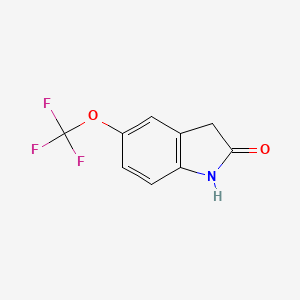 molecular formula C9H6F3NO2 B1593170 5-(Trifluoromethoxy)indolin-2-one CAS No. 403853-48-5