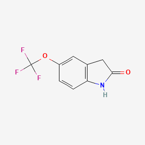 molecular formula C9H6F3NO2 B1593170 5-(Trifluoromethoxy)oxindole CAS No. 403853-48-5