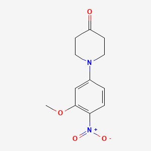 molecular formula C12H14N2O4 B1593172 1-(3-Methoxy-4-nitrophenyl)piperidin-4-one CAS No. 761440-64-6
