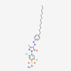 molecular formula C28H36Cl2N4O4S.Na<br>C28H36Cl2N4NaO4S B1593184 Acid Yellow 72 CAS No. 52584-47-1