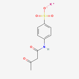 molecular formula C10H11KNO5S B1593186 Potassium N-(acetoacetyl)sulfanilate CAS No. 70321-85-6