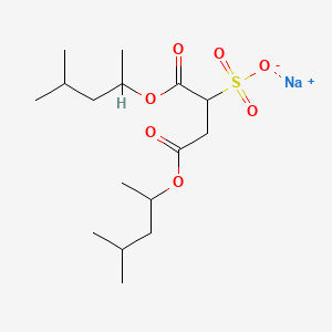 molecular formula C16H30NaO7S B1593187 Butanedioic acid, sulfo-, 1,4-bis(1,3-dimethylbutyl) ester, sodium salt CAS No. 2373-38-8