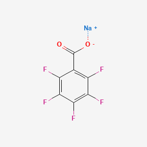 molecular formula C7F5NaO2 B1593213 Sodium 2,3,4,5,6-pentafluorobenzoate CAS No. 4830-57-3