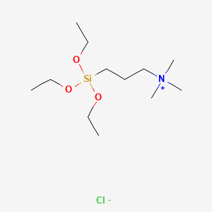 molecular formula C12H30ClNO3Si B1593216 Triethoxysilylpropyltrimethylammonium chloride CAS No. 84901-27-9