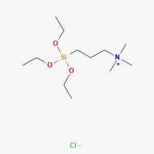molecular formula C12H30ClNO3Si B1593216 Trimethyl[3-(triethoxysilyl)propyl]ammonium Chloride CAS No. 84901-27-9
