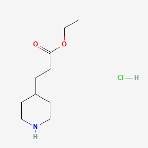 molecular formula C10H20ClNO2 B1593220 Ethyl 3-(piperidin-4-yl)propanoate hydrochloride CAS No. 473987-06-3