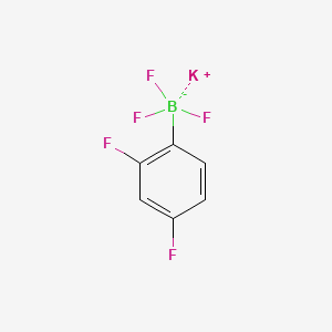 molecular formula C6H3BF5K B1593222 Potassium (2,4-difluorophenyl)trifluoroborate CAS No. 871231-41-3