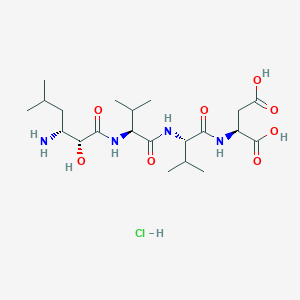 molecular formula C21H39ClN4O8 B1593235 Epiamastatin hydrochloride CAS No. 100992-59-4