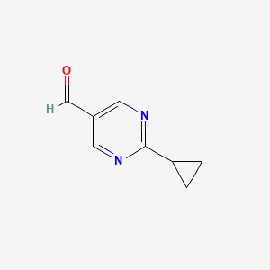 molecular formula C8H8N2O B1593253 2-Cyclopropylpyrimidine-5-carbaldehyde CAS No. 954226-60-9