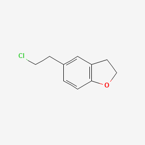 molecular formula C10H11ClO B1593254 5-(2-氯乙基)-2,3-二氢苯并呋喃 CAS No. 943034-50-2