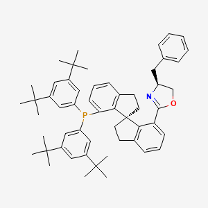molecular formula C55H66NOP B1593255 (S)-(-)-7[4(S)-(Benzyl)oxazol-2-yl]-7-di(3,5-di-t-butylphenyl)phosphino-2,23,3tetrahydro-1,1spirobiindane, min. 97% (Sa,S)-DTB-Bn-SIPHOX CAS No. 1040274-10-9