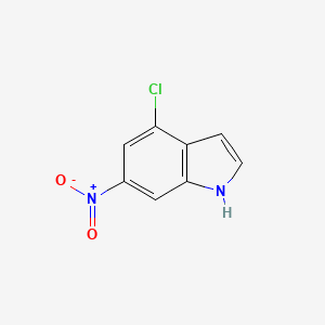 molecular formula C7H4ClN3O2 B1593261 4-Chloro-6-nitro-1H-indole CAS No. 245524-94-1
