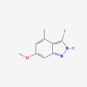 molecular formula C9H9IN2O B1593262 3-Iodo-6-methoxy-4-methyl-1H-indazole CAS No. 885521-45-9