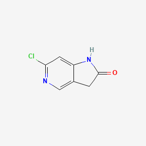 molecular formula C7H5ClN2O B1593263 6-Chloro-1,3-dihydro-2H-pyrrolo[3,2-c]pyridin-2-one CAS No. 1000342-80-2