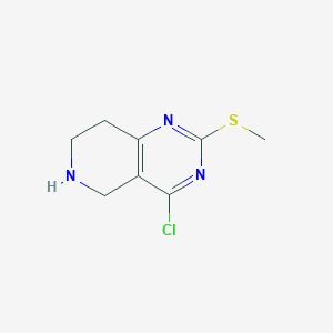 molecular formula C8H10ClN3S B1593279 4-Chloro-5,6,7,8-tetrahydro-2-(methylthio)pyrido[4,3-D]pyrimidine CAS No. 944902-03-8
