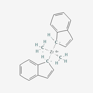 molecular formula C20H20Zr B1593280 Bis(indenyl)dimethylzirconium CAS No. 49596-04-5