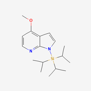 molecular formula C17H28N2OSi B1593286 4-Methoxy-1-triisopropylsilanyl-1H-pyrrolo[2,3-b]pyridine CAS No. 944936-26-9