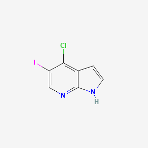 molecular formula C7H4ClIN2 B1593287 4-Chloro-5-iodo-1H-pyrrolo[2,3-b]pyridine CAS No. 1015610-31-7