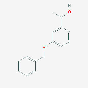 molecular formula C15H16O2 B1593290 alpha-Methyl-(3-benzyloxy)benzyl alcohol CAS No. 320727-36-4