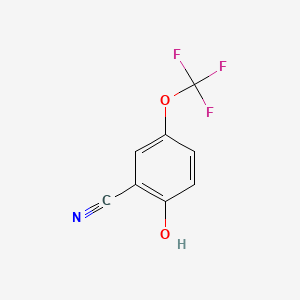 molecular formula C8H4F3NO2 B1593293 2-Hydroxy-5-(trifluoromethoxy)benzonitrile CAS No. 875664-40-7