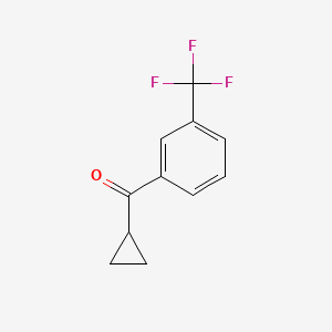 molecular formula C11H9F3O B1593294 Cyclopropyl 3-trifluoromethylphenyl ketone CAS No. 38675-82-0