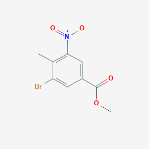 molecular formula C9H8BrNO4 B1593295 Methyl 3-bromo-4-methyl-5-nitrobenzoate CAS No. 223519-08-2
