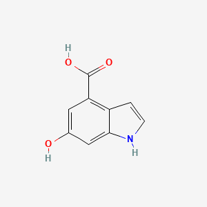 molecular formula C9H7NO3 B1593296 6-hydroxy-1H-indole-4-carboxylic acid CAS No. 885520-57-0