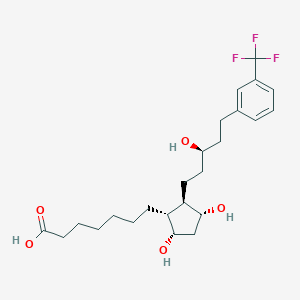 7-[(1R,2R,3R,5S)-3,5-Dihydroxy-2-[(3R)-3-hydroxy-5-[3-(trifluoromethyl)phenyl]pentyl]cyclopentyl]heptanoic acid