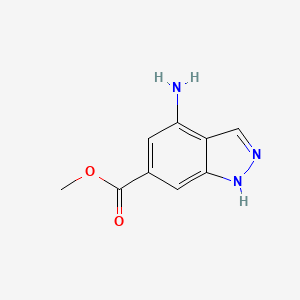 molecular formula C9H9N3O2 B1593301 4-氨基-1H-吲唑-6-羧酸甲酯 CAS No. 885518-51-4