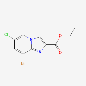 molecular formula C10H8BrClN2O2 B1593311 Ethyl 8-Bromo-6-chloroimidazo[1,2-a]pyridine-2-carboxylate CAS No. 951884-22-3