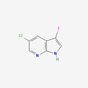molecular formula C7H4ClIN2 B1593313 5-Chloro-3-iodo-1H-pyrrolo[2,3-b]pyridine CAS No. 900514-08-1