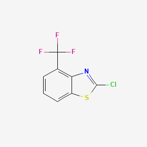 molecular formula C8H3ClF3NS B1593317 2-Chloro-4-(trifluoromethyl)benzo[d]thiazole CAS No. 898748-15-7