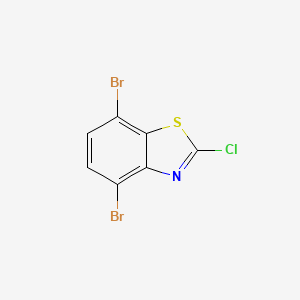 molecular formula C7H2Br2ClNS B1593319 4,7-Dibromo-2-chlorobenzo[d]thiazole CAS No. 898747-94-9