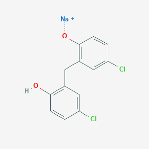 molecular formula C13H9Cl2NaO2 B159332 Monosodium dichlorophene CAS No. 10187-52-7