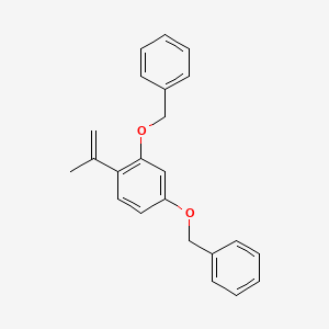 (((4-(Prop-1-en-2-yl)-1,3-phenylene)bis(oxy))bis(methylene))dibenzene