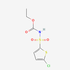 molecular formula C7H8ClNO4S2 B1593321 Ethyl [(5-chlorothiophen-2-yl)sulfonyl]carbamate CAS No. 849793-87-9