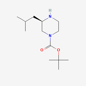 molecular formula C13H26N2O2 B1593323 (R)-1-Boc-3-isobutyl-piperazine CAS No. 928025-61-0