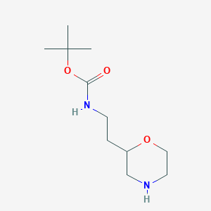 molecular formula C11H22N2O3 B1593331 Tert-butyl 2-morpholin-2-ylethylcarbamate CAS No. 1032507-63-3