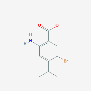 molecular formula C11H14BrNO2 B1593334 Methyl 2-amino-5-bromo-4-isopropylbenzoate CAS No. 1000018-13-2
